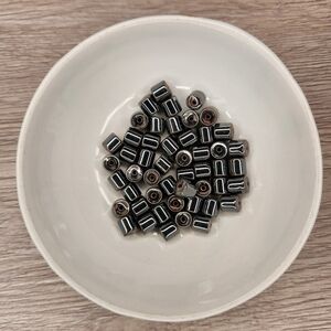 Hemalyke 50 Count 6mm Barrel Drum Beads #49